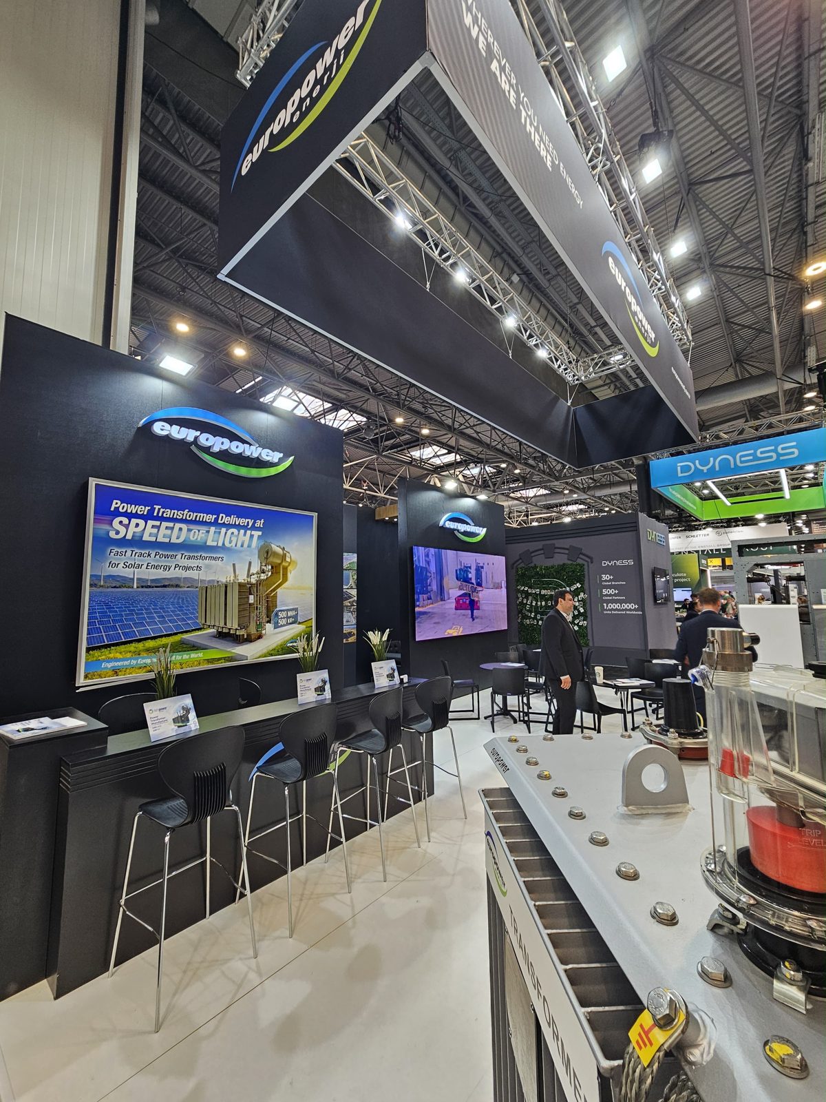 Europower Energy custom stand, second view of the recent build