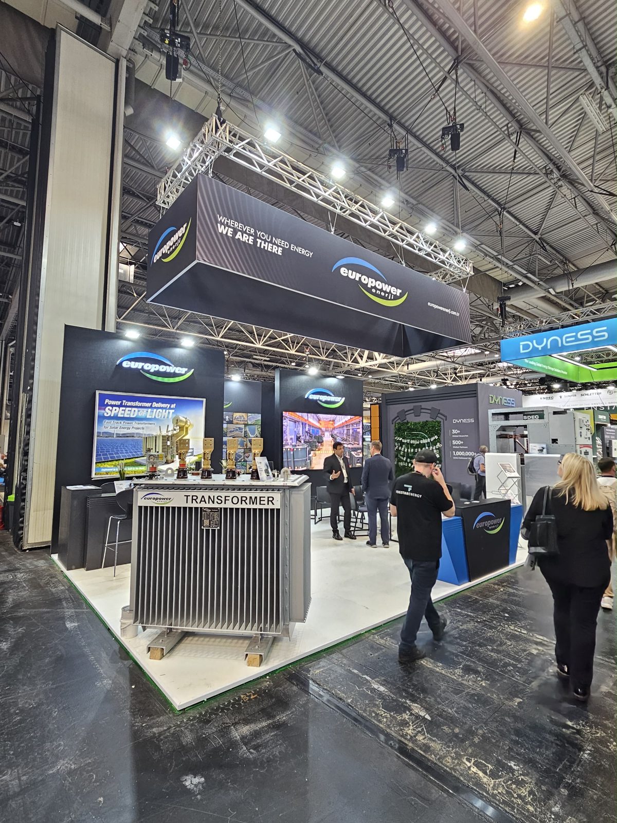 Europower Energy custom stand, third view of the recent build
