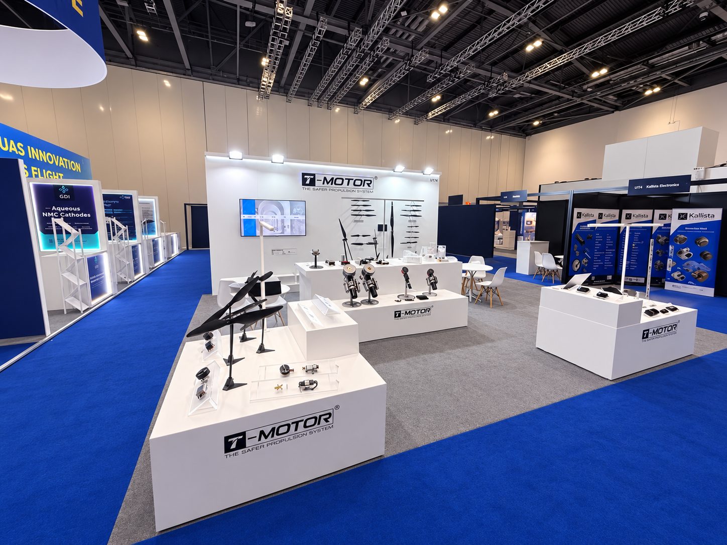 T-Motor custom stand at DroneX, ExCeL London, 28 September 2026