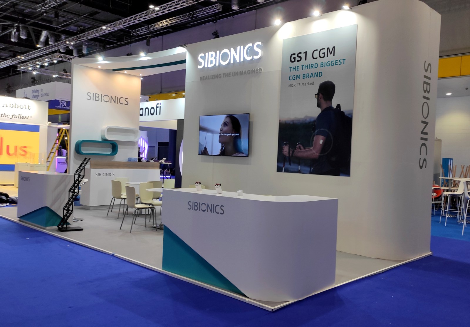Exhibition stand at the Diabetes UK Professional Conference 2024