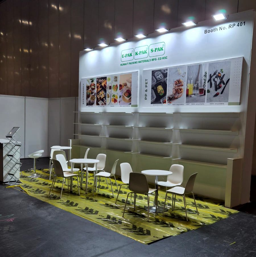 Exhibition stand at The Hospitality B2B 2025, ExCeL London
