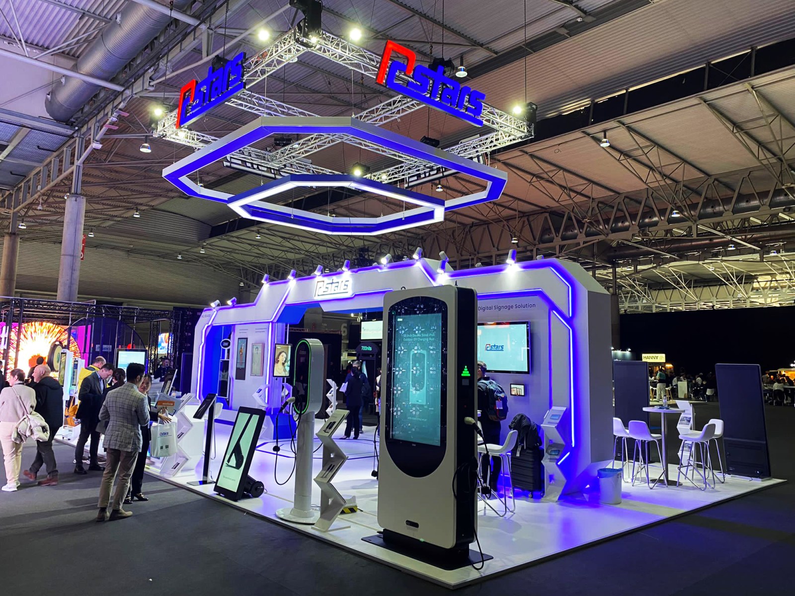 Exhibition stands at ISE 2023, Barcelona