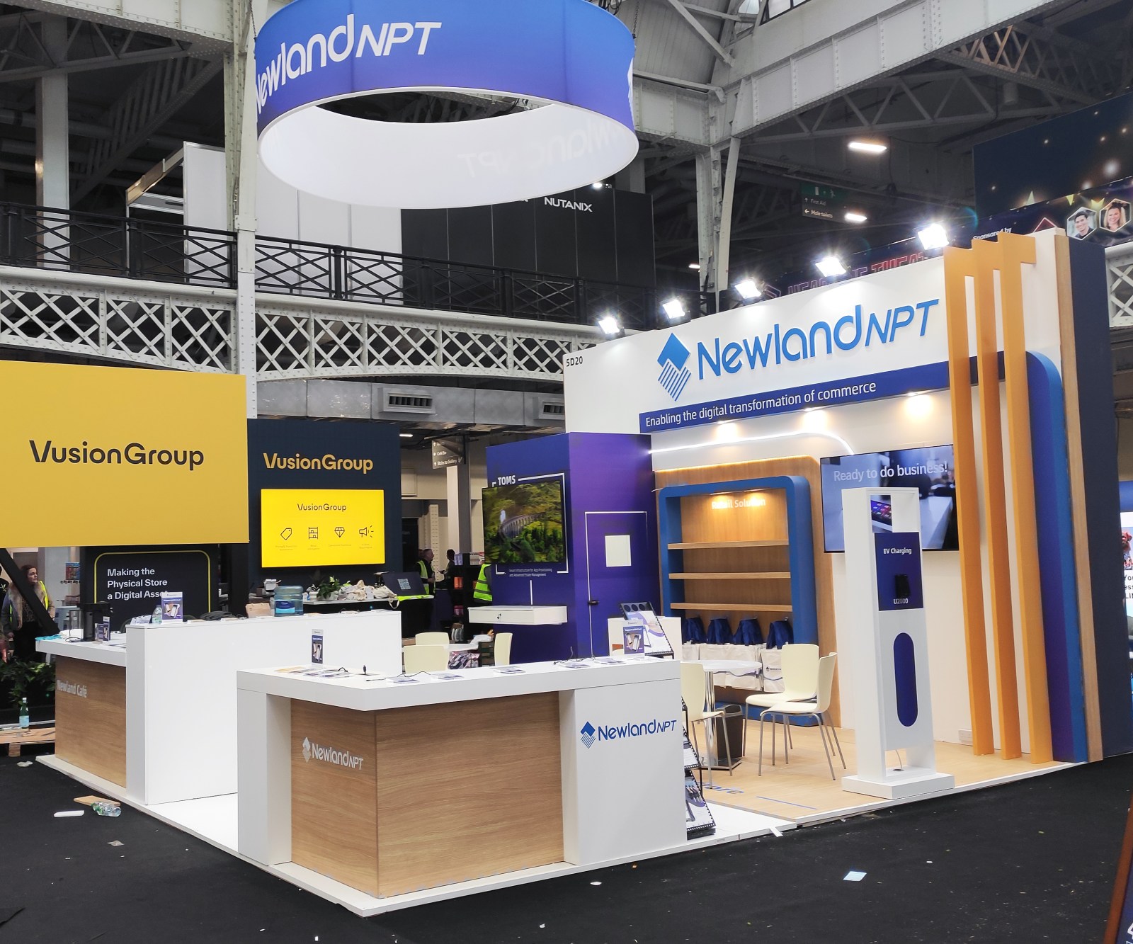 Exhibition stand at the London Retail Technology Show 2024
