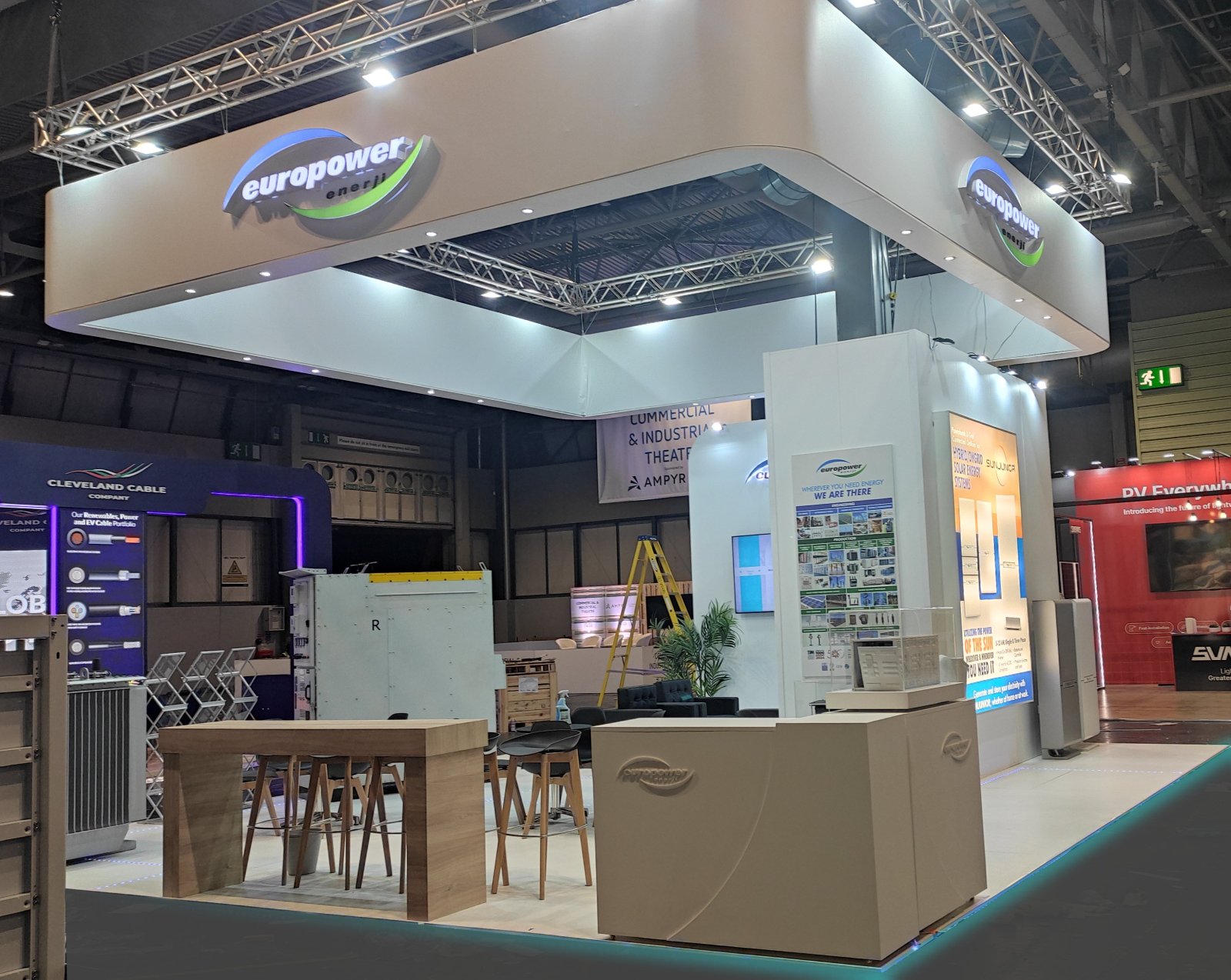 Exhibition stand at Solar and Storage Live 2025, NEC Birmingham
