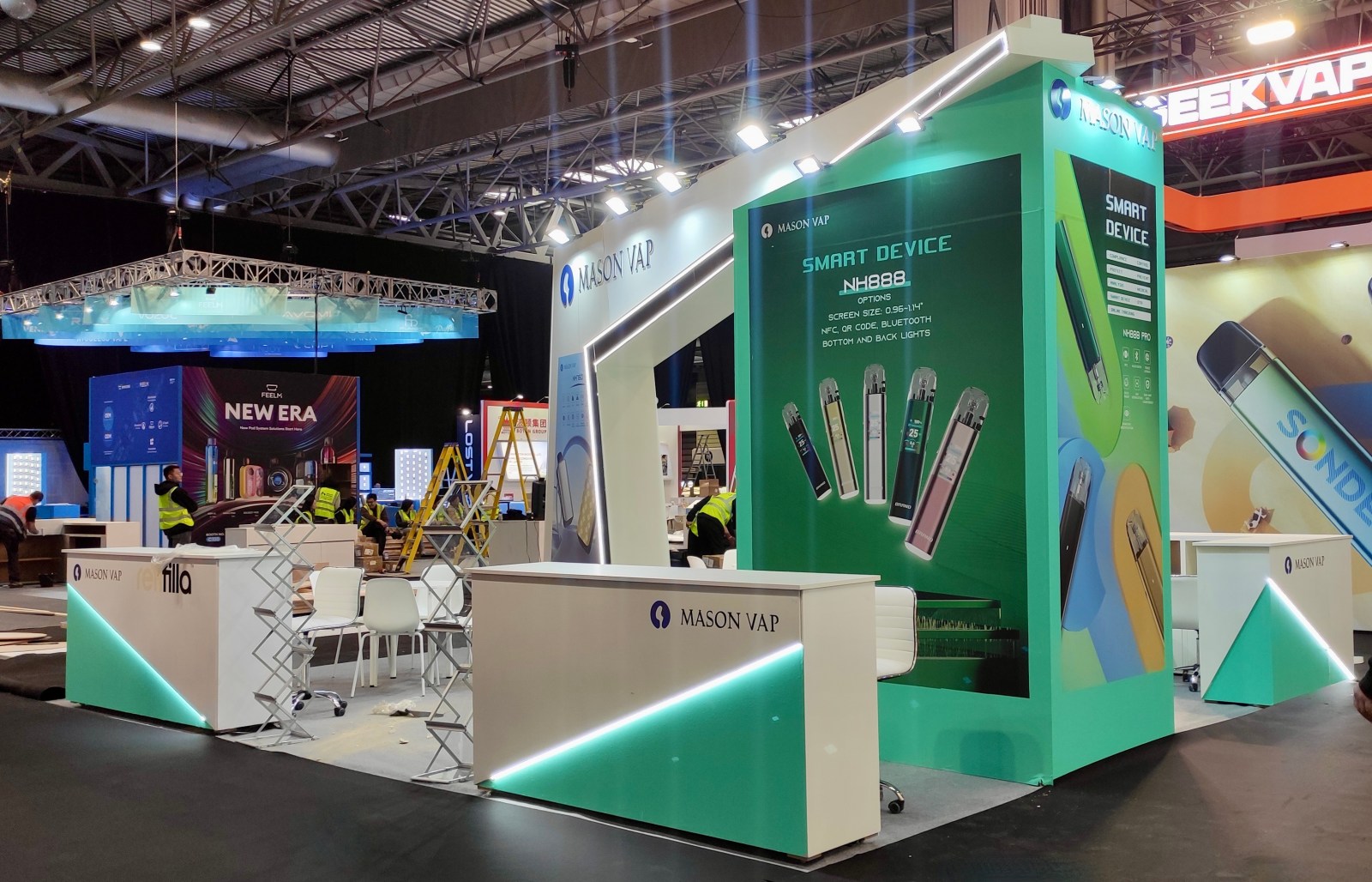 Exhibition stand at The Vaper Expo UK