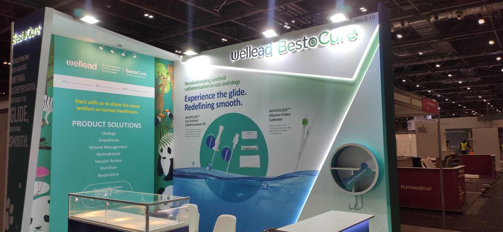 Exhibition stand at the London Vet Show, ExCeL London